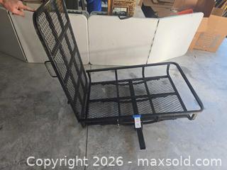 MaxSold Auction: Steel 2-Inch Receiver Hitch Cargo Carrier, 46 x 32 x 8 in - Lakeland (Florida, USA) PARTNER MANAGED Downsizing Online Auction - Shore Acres Drive