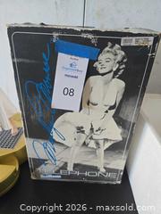 MaxSold Auction: Telemania Marilyn Monroe 'The Seven Year Itch' Gold Telephone - Lakeland (Florida, USA) PARTNER MANAGED Downsizing Online Auction - Shore Acres Drive