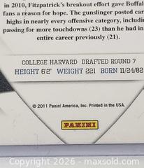 MaxSold Auction: 2011 DONRUSS ELITE RYAN FITZPATRICK  #11 - Walworth (New York, USA) SELLER MANAGED Downsizing Online Auction -  High Street