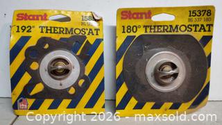 MaxSold Auction: 2 Brand New Stant Thermostats For 180° 15378 BS 337 180 / 192° 15859 BS 385 192  - Walworth (New York, USA) SELLER MANAGED Downsizing Online Auction -  High Street
