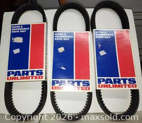 MaxSold Auction: 3 Brand New Snowmobile Drive belts New in package  - Walworth (New York, USA) SELLER MANAGED Downsizing Online Auction -  High Street