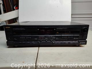 MaxSold Auction: Aiwa stereo cassette deck AD-WX808 (Tested works) - Walworth (New York, USA) SELLER MANAGED Downsizing Online Auction -  High Street