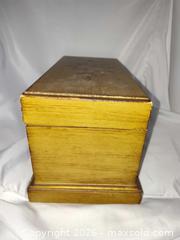 MaxSold Auction: Antique Wooden chest box 11" x 5 1/2" x 6" - Walworth (New York, USA) SELLER MANAGED Downsizing Online Auction -  High Street