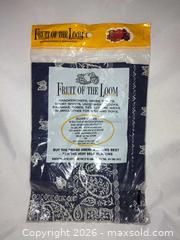 MaxSold Auction: Brand New Fruit Of the Loom 2 Quality Men's Bandana Handkerchiefs  - Walworth (New York, USA) SELLER MANAGED Downsizing Online Auction -  High Street