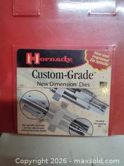 MaxSold Auction: Brand New Hornady Custom-Grade New Dimension Dies - Walworth (New York, USA) SELLER MANAGED Downsizing Online Auction -  High Street