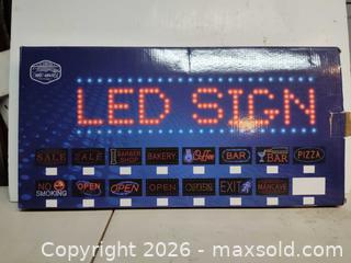 MaxSold Auction: Brand New "Nails Open" LED Sign  - Walworth (New York, USA) SELLER MANAGED Downsizing Online Auction -  High Street