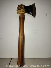 MaxSold Auction: Hand-Crafted Leather-Tied Travel-sized Cutting AXE  - Walworth (New York, USA) SELLER MANAGED Downsizing Online Auction -  High Street