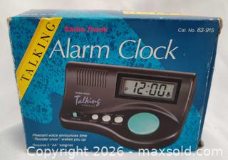 MaxSold Auction: (New in box) Radio shack Talking alarm clock 63-915 - Walworth (New York, USA) SELLER MANAGED Downsizing Online Auction -  High Street