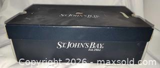 MaxSold Auction: New St. John's Bay Women's Black Leather Shoes Size: 8 Medium  - Walworth (New York, USA) SELLER MANAGED Downsizing Online Auction -  High Street