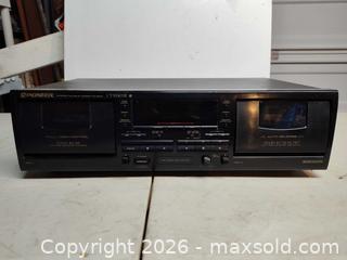 MaxSold Auction: Pioneer stereo double cassette deck CT-W403R (Tested works) - Walworth (New York, USA) SELLER MANAGED Downsizing Online Auction -  High Street