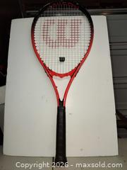 MaxSold Auction: Red Wilson Pro Staff Precision XL Badminton/tennis racket  - Walworth (New York, USA) SELLER MANAGED Downsizing Online Auction -  High Street