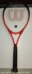 MaxSold Auction: Red Wilson Pro Staff Precision XL Badminton/tennis racket  - Walworth (New York, USA) SELLER MANAGED Downsizing Online Auction -  High Street