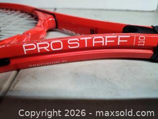 MaxSold Auction: Red Wilson Pro Staff Precision XL Badminton/tennis racket  - Walworth (New York, USA) SELLER MANAGED Downsizing Online Auction -  High Street