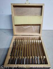 MaxSold Auction: Vintage Cummins industrial tools 13pc Wood Drill Bit kit Titanium Coated  - Walworth (New York, USA) SELLER MANAGED Downsizing Online Auction -  High Street