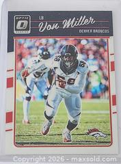 MaxSold Auction: Von Miller 2016 Optic Football Silver Holo Prizm #32 Denver Broncos  - Walworth (New York, USA) SELLER MANAGED Downsizing Online Auction -  High Street