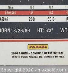 MaxSold Auction: Von Miller 2016 Optic Football Silver Holo Prizm #32 Denver Broncos  - Walworth (New York, USA) SELLER MANAGED Downsizing Online Auction -  High Street