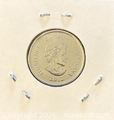 MaxSold Auction: 1812-2012 Cdn. Heroes of 1812: Colour Tecumseh 25 Cents  - Newmarket (Ontario, Canada) PARTNER MANAGED Reseller Online Auction - Walter Avenue