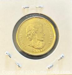 MaxSold Auction: 1896-2021 Cdn. 125th Anniversary of the Klondike Gold Rush Colour Loonie  - Newmarket (Ontario, Canada) PARTNER MANAGED Reseller Online Auction - Walter Avenue