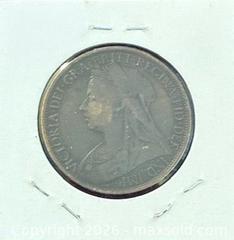 MaxSold Auction: 1897 GB Queen Victoria One Penny  - Newmarket (Ontario, Canada) PARTNER MANAGED Reseller Online Auction - Walter Avenue