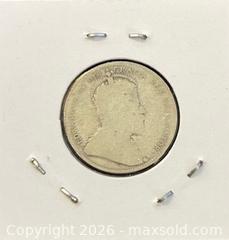 MaxSold Auction: 1908 Cdn. Silver King George V 25 Cents  - Newmarket (Ontario, Canada) PARTNER MANAGED Reseller Online Auction - Walter Avenue