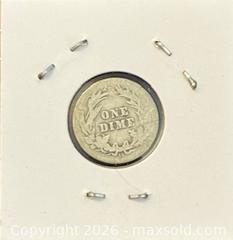 MaxSold Auction: 1908 US Silver Barbra One Dime   - Newmarket (Ontario, Canada) PARTNER MANAGED Reseller Online Auction - Walter Avenue