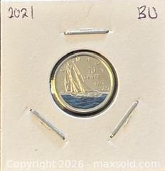 MaxSold Auction: 1921-2021 Cdn. Commemorate the 100th Anniversary of the Bluenose Schooner Colour Ten Cents  - Newmarket (Ontario, Canada) PARTNER MANAGED Reseller Online Auction - Walter Avenue