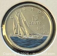MaxSold Auction: 1921-2021 Cdn. Commemorate the 100th Anniversary of the Bluenose Schooner Colour Ten Cents  - Newmarket (Ontario, Canada) PARTNER MANAGED Reseller Online Auction - Walter Avenue