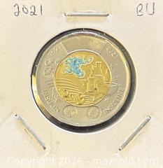 MaxSold Auction: 1921-2021 Cdn. Commemorating the 100th Anniversary of the Discovery of Insulin Colour Twoonie  - Newmarket (Ontario, Canada) PARTNER MANAGED Reseller Online Auction - Walter Avenue