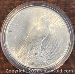 MaxSold Auction: 1923 US Silver Peace Dollar  - Newmarket (Ontario, Canada) PARTNER MANAGED Reseller Online Auction - Walter Avenue