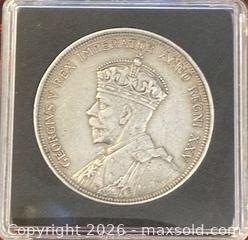 MaxSold Auction: 1935 Cdn. Silver King George V 1 Dollar  - Newmarket (Ontario, Canada) PARTNER MANAGED Reseller Online Auction - Walter Avenue