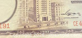 MaxSold Auction: 1937 Chinese 5 Yuan Paper Banknote  - Newmarket (Ontario, Canada) PARTNER MANAGED Reseller Online Auction - Walter Avenue