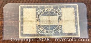 MaxSold Auction: 1938 Netherlands Zilverbon 2.5 Gulden Note - Silver Certificate Paper Banknote  - Newmarket (Ontario, Canada) PARTNER MANAGED Reseller Online Auction - Walter Avenue