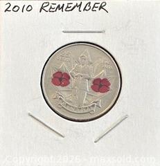 MaxSold Auction: 1945-2010 Cdn. Colour 65th Anniversary of the End of World War II 25 Cents  - Newmarket (Ontario, Canada) PARTNER MANAGED Reseller Online Auction - Walter Avenue