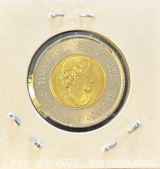 MaxSold Auction: 1945-2020 Cdn. Commemorate the 75th Anniversary End of the Second World War Colour "Victory" Twoonie  - Newmarket (Ontario, Canada) PARTNER MANAGED Reseller Online Auction - Walter Avenue