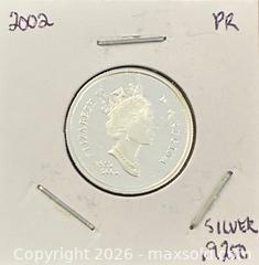 MaxSold Auction: 1952-2002 Cdn. Silver Proof Queen Elizabeth II Golden Jubilee 25 Cents  - Newmarket (Ontario, Canada) PARTNER MANAGED Reseller Online Auction - Walter Avenue