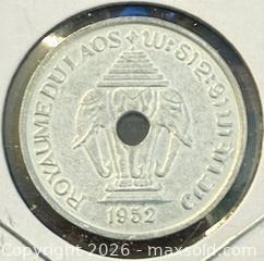 MaxSold Auction: 1952 Laos 20 Cents  - Newmarket (Ontario, Canada) PARTNER MANAGED Reseller Online Auction - Walter Avenue