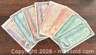 MaxSold Auction: 1954-1979 Assort Canadian Paper Banknote  - Newmarket (Ontario, Canada) PARTNER MANAGED Reseller Online Auction - Walter Avenue