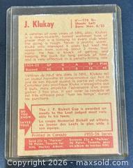 MaxSold Auction: 1955-6 Parkhurst Joe Klukay Hockey Collectible Trading Card  - Newmarket (Ontario, Canada) PARTNER MANAGED Reseller Online Auction - Walter Avenue