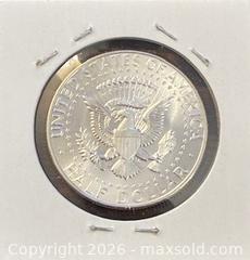 MaxSold Auction: 1964 US Silver Kennedy Half Dollar  - Newmarket (Ontario, Canada) PARTNER MANAGED Reseller Online Auction - Walter Avenue