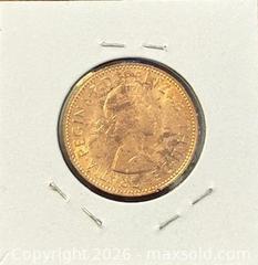 MaxSold Auction: 1967 GB Queen Elizabeth II Half Penny  - Newmarket (Ontario, Canada) PARTNER MANAGED Reseller Online Auction - Walter Avenue