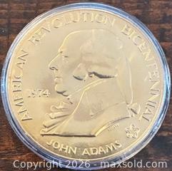 MaxSold Auction: 1974 US American Revolution Bicentennial Commemorative Medal  - Newmarket (Ontario, Canada) PARTNER MANAGED Reseller Online Auction - Walter Avenue