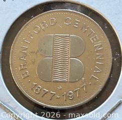 MaxSold Auction: 1977 Cdn. Brantford, Ontario Trade Dollar  - Newmarket (Ontario, Canada) PARTNER MANAGED Reseller Online Auction - Walter Avenue