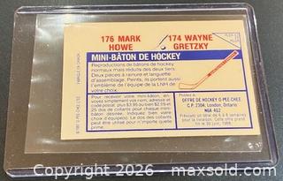 MaxSold Auction: 1987-8 O-Pee-Chee Stickers Wayne Gretzky / Mark Howe Hockey Collectible Trading Card  - Newmarket (Ontario, Canada) PARTNER MANAGED Reseller Online Auction - Walter Avenue