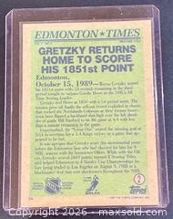 MaxSold Auction: 1990-1 Topps Wayne Gretzky Hockey Collectible Trading Card  - Newmarket (Ontario, Canada) PARTNER MANAGED Reseller Online Auction - Walter Avenue