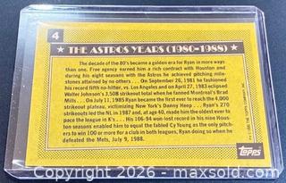 MaxSold Auction: 1990 Topps Nolan Ryan 5000 Strikeouts Baseball Collectible Trading Card  - Newmarket (Ontario, Canada) PARTNER MANAGED Reseller Online Auction - Walter Avenue