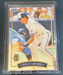 MaxSold Auction: 1992 Donruss McDonald's MVP Toronto Blue Jays Kelly Gruber Baseball Collectible Trading Card  - Newmarket (Ontario, Canada) PARTNER MANAGED Reseller Online Auction - Walter Avenue