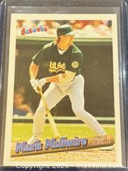 MaxSold Auction: 1996 Bazooka Mark McGwire Baseball Collectible Trading Card  - Newmarket (Ontario, Canada) PARTNER MANAGED Reseller Online Auction - Walter Avenue