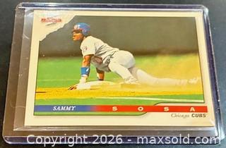 MaxSold Auction: 1996 Score Sammy Sosa Baseball Collectible Trading Card  - Newmarket (Ontario, Canada) PARTNER MANAGED Reseller Online Auction - Walter Avenue