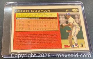 MaxSold Auction: 1997 Topps Juan Guzman Toronto Blue Jays Baseball Collectible Trading Card  - Newmarket (Ontario, Canada) PARTNER MANAGED Reseller Online Auction - Walter Avenue