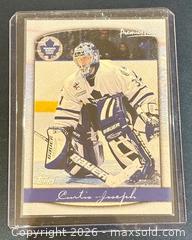 MaxSold Auction: 1999-00 Topps Premier Plus Curtis Joseph Hockey Collectible Trading Card  - Newmarket (Ontario, Canada) PARTNER MANAGED Reseller Online Auction - Walter Avenue